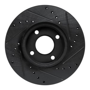 Nissan Kicks Brake Rotor (1) - Front Left - R1 Concepts - Drilled & Slotted - Black - `17-`25 Nissan Kicks Brake Rotor (1) - Front Left - R1 Concepts - Drilled & Slotted - Black - `17-`25